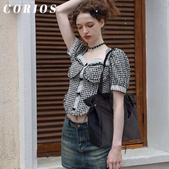 Oxford Tote Bag Women Waterproof Large Capacity Handbag with Multiple Pockets - Picture 2 of 9